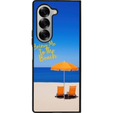 Samsung Galaxy Z Fold6 Case Hülle - Silikon schwarz Summer 2025 Bring me to the beach