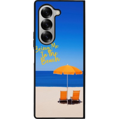 Samsung Galaxy Z Fold6 Case Hülle - Silikon schwarz Summer 2025 Bring me to the beach