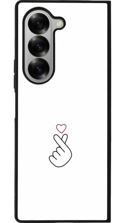 Samsung Galaxy Z Fold6 Case Hülle - Silikon schwarz Valentine 2024 heat by Millennials