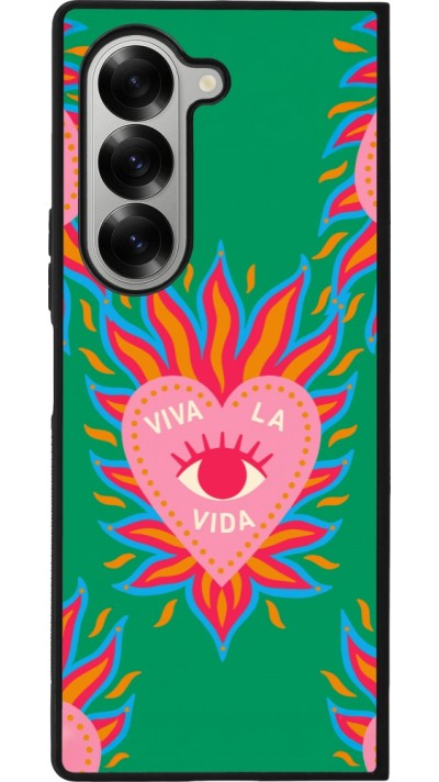 Samsung Galaxy Z Fold6 Case Hülle - Silikon schwarz Viva la vida 2026