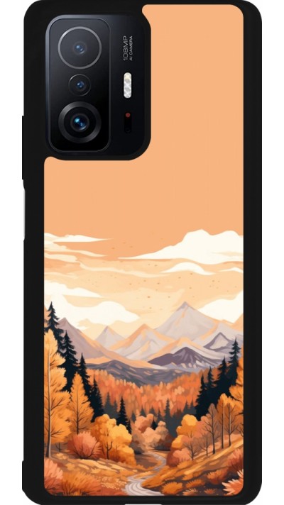 Xiaomi 11T Case Hülle - Silikon schwarz Autumn 25 Mountains