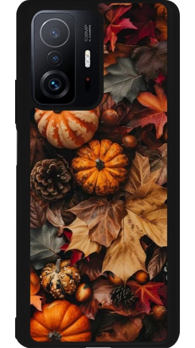 Xiaomi 11T Case Hülle - Silikon schwarz Autumn 25 Pumpkin