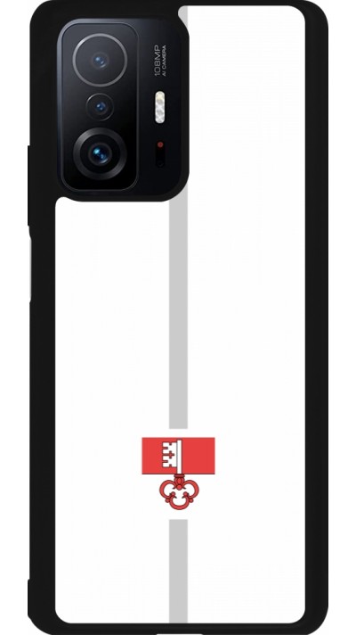 Coque Xiaomi 11T - Silicone rigide noir Canton OW blanc
