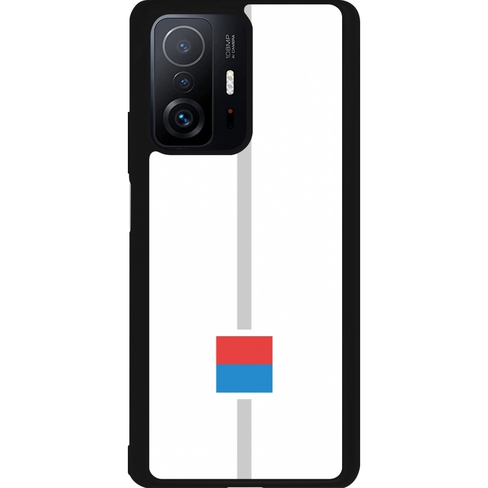 Xiaomi 11T Case Hülle - Silikon schwarz Kanton TI weiss