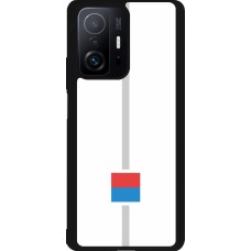 Xiaomi 11T Case Hülle - Silikon schwarz Kanton TI weiss