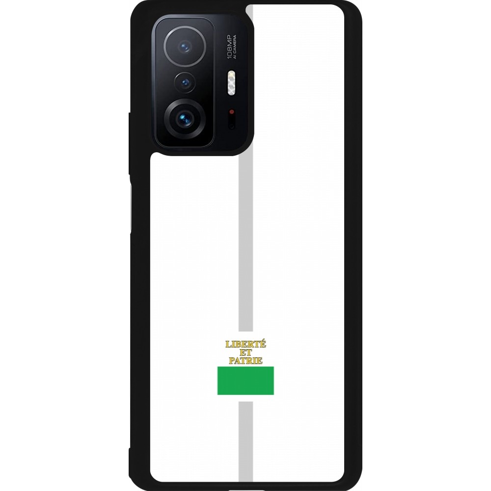 Xiaomi 11T Case Hülle - Silikon schwarz Kanton VD weiss