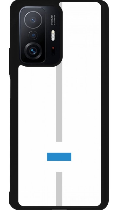 Coque Xiaomi 11T - Silicone rigide noir Canton ZG blanc