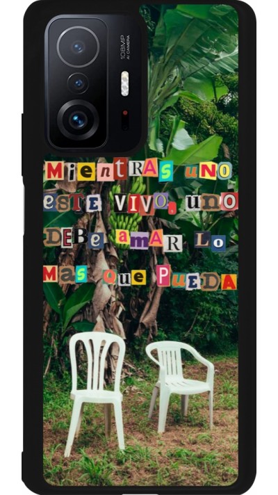 Xiaomi 11T Case Hülle - Silikon schwarz Chairs DTMF