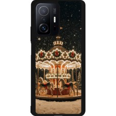 Xiaomi 11T Case Hülle - Silikon schwarz Christmas 25 Carousel