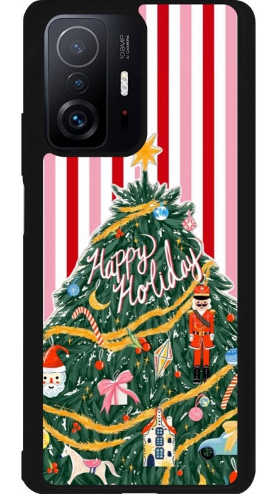 Xiaomi 11T Case Hülle - Silikon schwarz Christmas 25 Happy Holiday