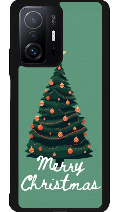 Xiaomi 11T Case Hülle - Silikon schwarz Christmas 25 Xmas Tree