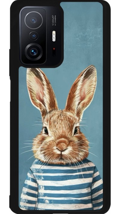 Xiaomi 11T Case Hülle - Silikon schwarz Easter 2026 Rabbit navy