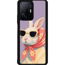 Xiaomi 11T Case Hülle - Silikon schwarz Easter 2026 Rabbit with scarf