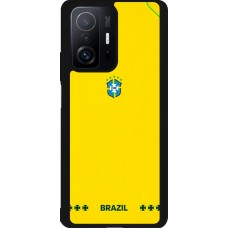 Xiaomi 11T Case Hülle - Silikon schwarz Brasilien 2026 personalisierbares Fussballtrikot