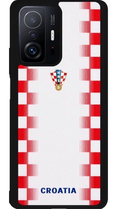 Xiaomi 11T Case Hülle - Silikon schwarz Kroatien 2026 personalisierbares Fussballtrikot