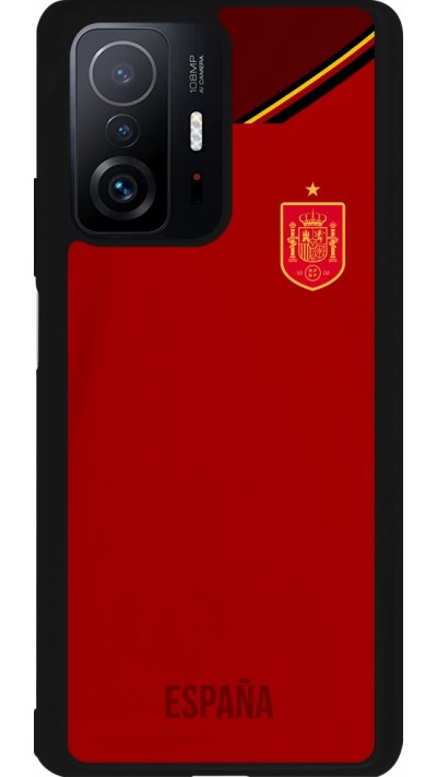 Xiaomi 11T Case Hülle - Silikon schwarz Spanien 2022 personalisierbares Fußballtrikot