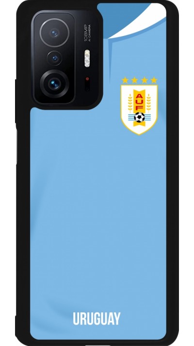 Xiaomi 11T Case Hülle - Silikon schwarz Uruguay 2022 personalisierbares Fussballtrikot