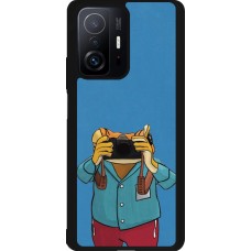 Xiaomi 11T Case Hülle - Silikon schwarz Frog with camera DTMF