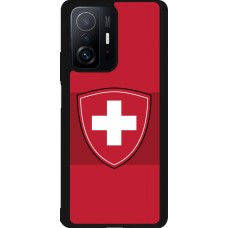 Xiaomi 11T Case Hülle - Silikon schwarz Hockey World Championship Ecusson Suisse