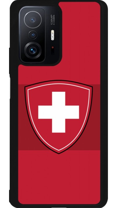 Xiaomi 11T Case Hülle - Silikon schwarz Hockey World Championship Ecusson Suisse