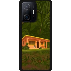 Xiaomi 11T Case Hülle - Silikon schwarz Benitos house DTMF