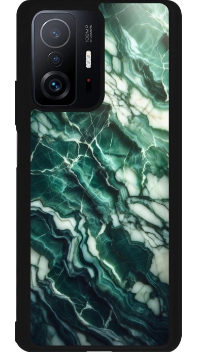 Xiaomi 11T Case Hülle - Silikon schwarz Majestätischer grüner Marmor