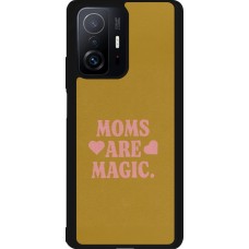 Coque Xiaomi 11T - Silicone rigide noir Mom 2026 Are Magic