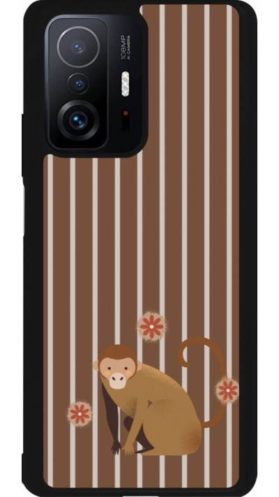 Coque Xiaomi 11T - Silicone rigide noir Monkey with stripes Coque Xiaomi 11T - Silicone rigide noir Monkey with stripes