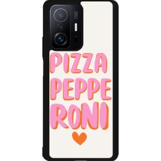 Xiaomi 11T Case Hülle - Silikon schwarz Pizza pepperoni 2026