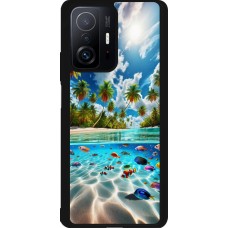 Xiaomi 11T Case Hülle - Silikon schwarz Strandparadies
