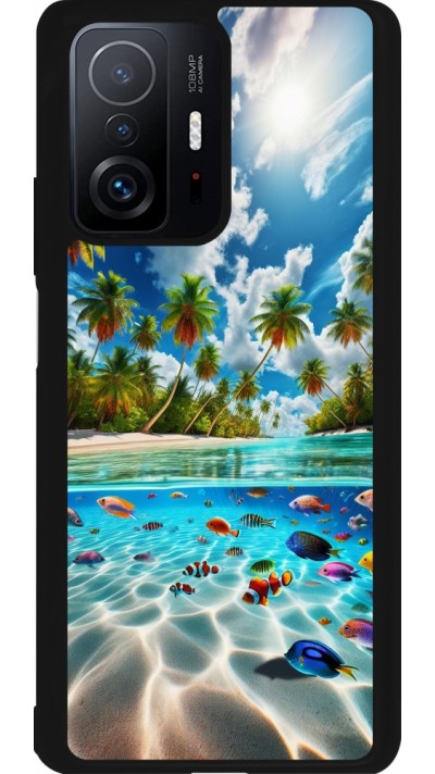 Xiaomi 11T Case Hülle - Silikon schwarz Strandparadies