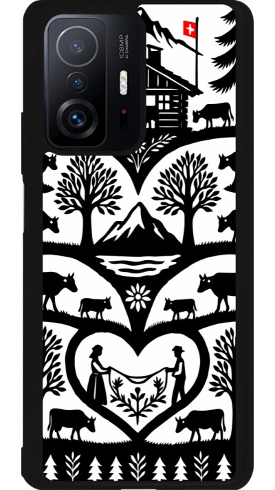 Coque Xiaomi 11T - Silicone rigide noir Poya Suisse 2