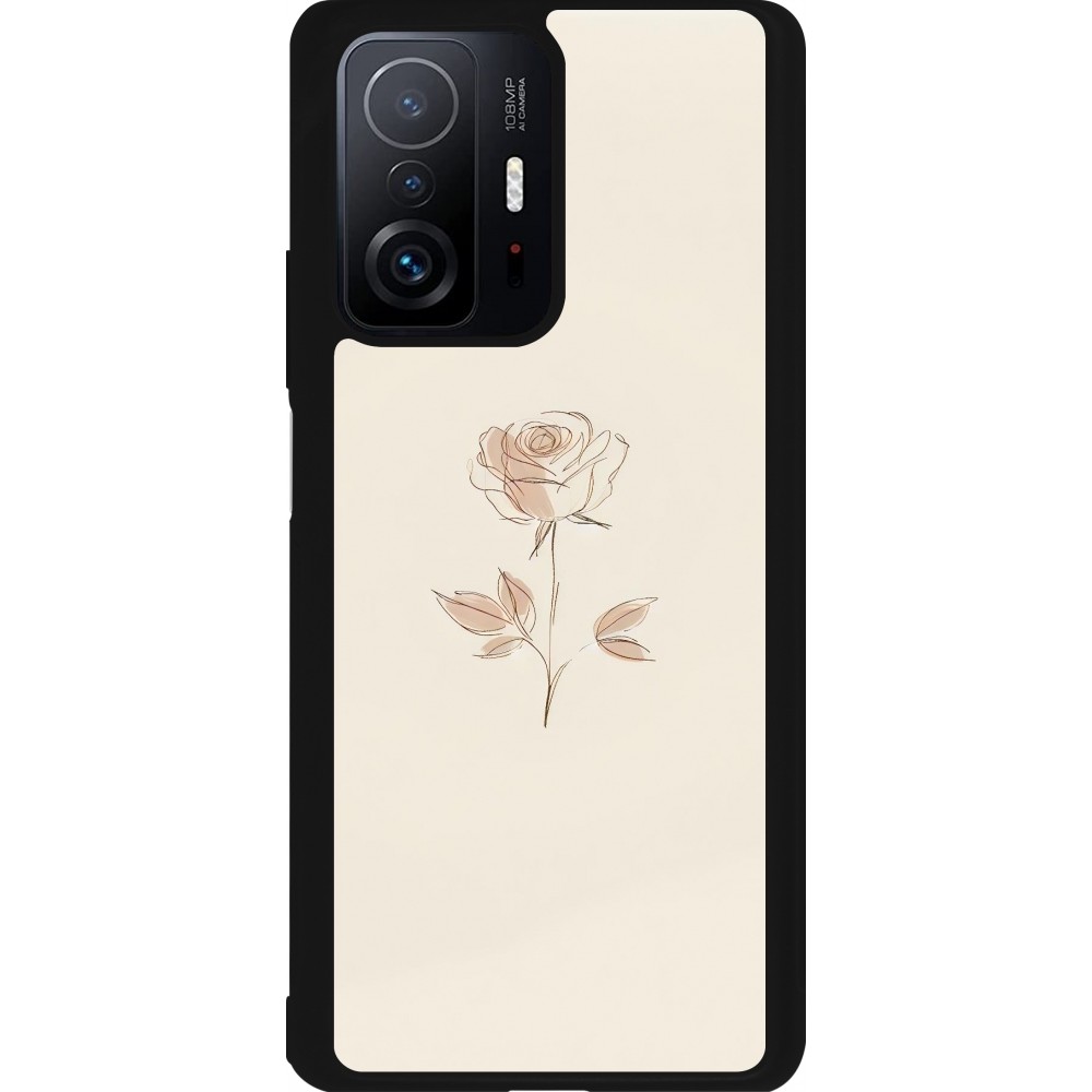 Xiaomi 11T Case Hülle - Silikon schwarz Rosa Sand Minimalistisch