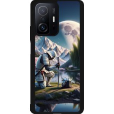 Xiaomi 11T Case Hülle - Silikon schwarz Samurai Katana Mond