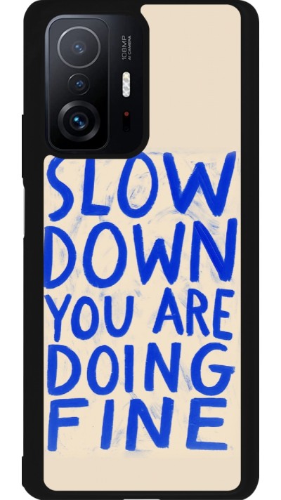 Xiaomi 11T Case Hülle - Silikon schwarz Slow down 2026