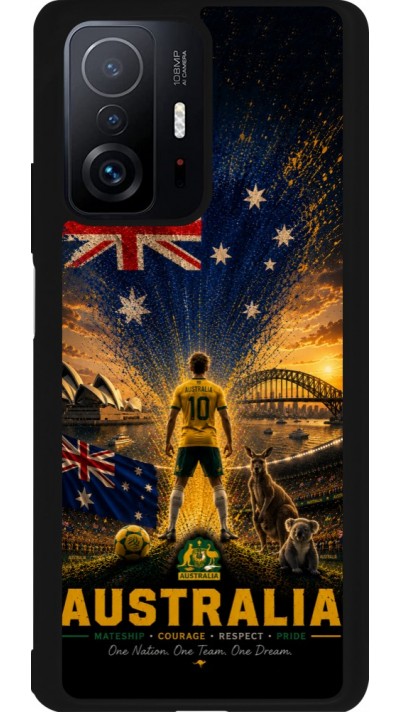 Xiaomi 11T Case Hülle - Silikon schwarz Fussball Australien splash 2026