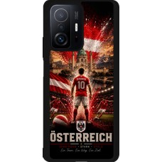 Xiaomi 11T Case Hülle - Silikon schwarz Fussball Österreich splash 2026