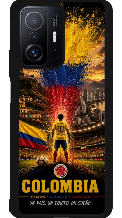 Xiaomi 11T Case Hülle - Silikon schwarz Fussball Kolumbien splash 2026