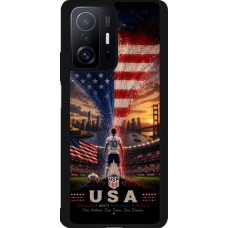 Xiaomi 11T Case Hülle - Silikon schwarz Fussball Vereinigten Staaten splash 2026