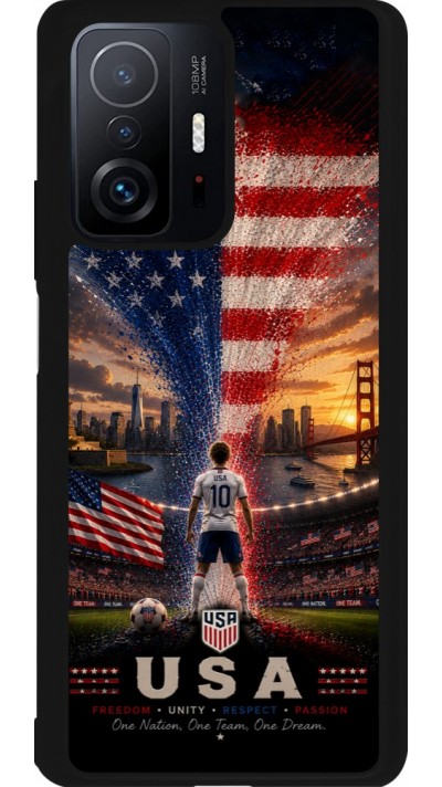 Xiaomi 11T Case Hülle - Silikon schwarz Fussball Vereinigten Staaten splash 2026
