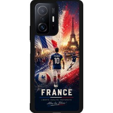 Xiaomi 11T Case Hülle - Silikon schwarz Fussball Frankreich splash 2026