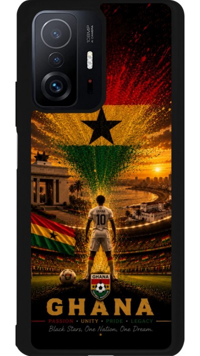 Xiaomi 11T Case Hülle - Silikon schwarz Fussball Ghana splash 2026