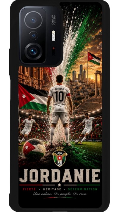 Xiaomi 11T Case Hülle - Silikon schwarz Fussball Jordanien splash 2026