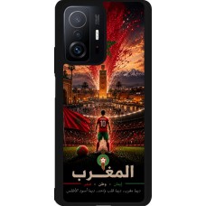 Xiaomi 11T Case Hülle - Silikon schwarz Fussball Marokko splash 2026