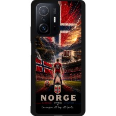 Xiaomi 11T Case Hülle - Silikon schwarz Fussball Norwegen splash 2026