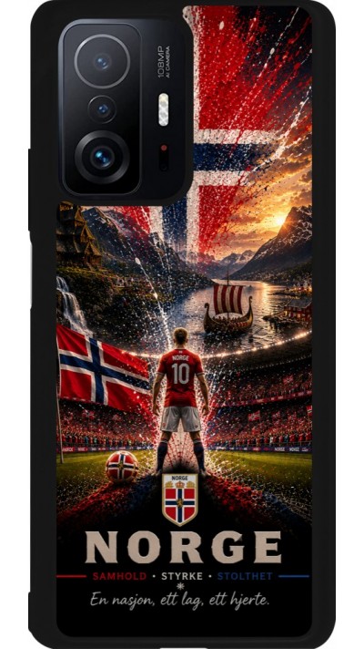 Xiaomi 11T Case Hülle - Silikon schwarz Fussball Norwegen splash 2026