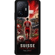 Xiaomi 11T Case Hülle - Silikon schwarz Fussball Suisse splash 2026