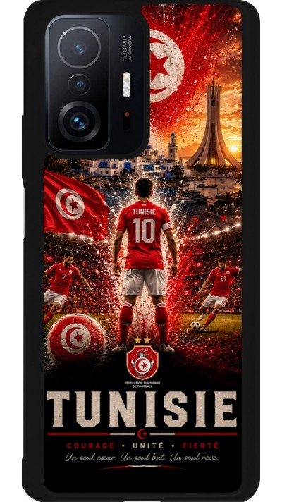 Xiaomi 11T Case Hülle - Silikon schwarz Fussball Tunesien splash 2026