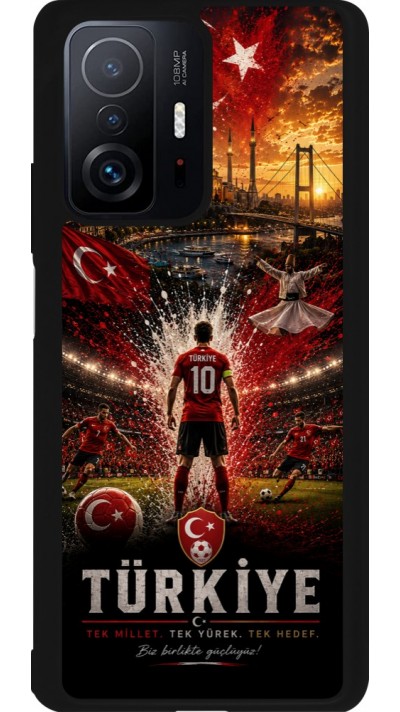 Xiaomi 11T Case Hülle - Silikon schwarz Fussball Türkei splash 2026