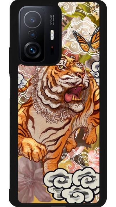 Xiaomi 11T Case Hülle - Silikon schwarz Spring 23 japanese tiger